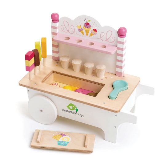 Carrito de helados y paletas