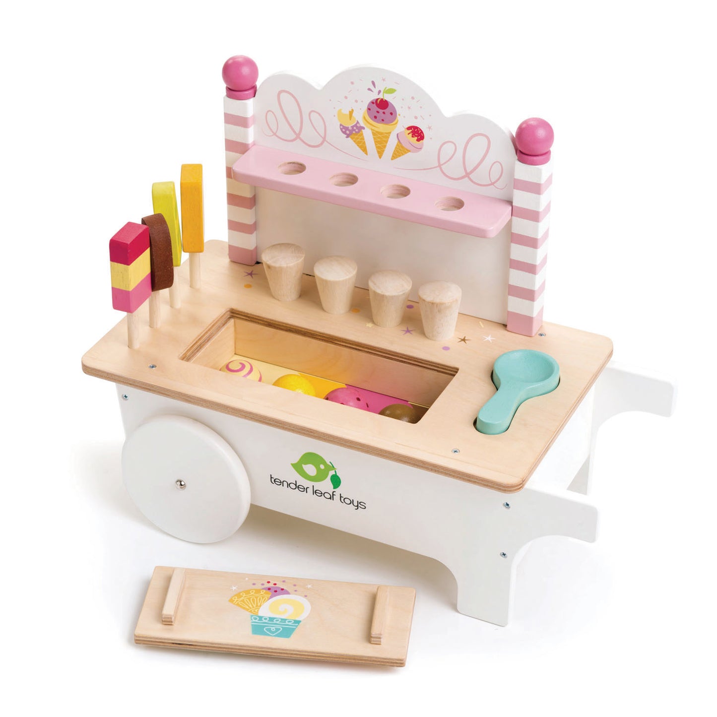 Carrito de helados y paletas