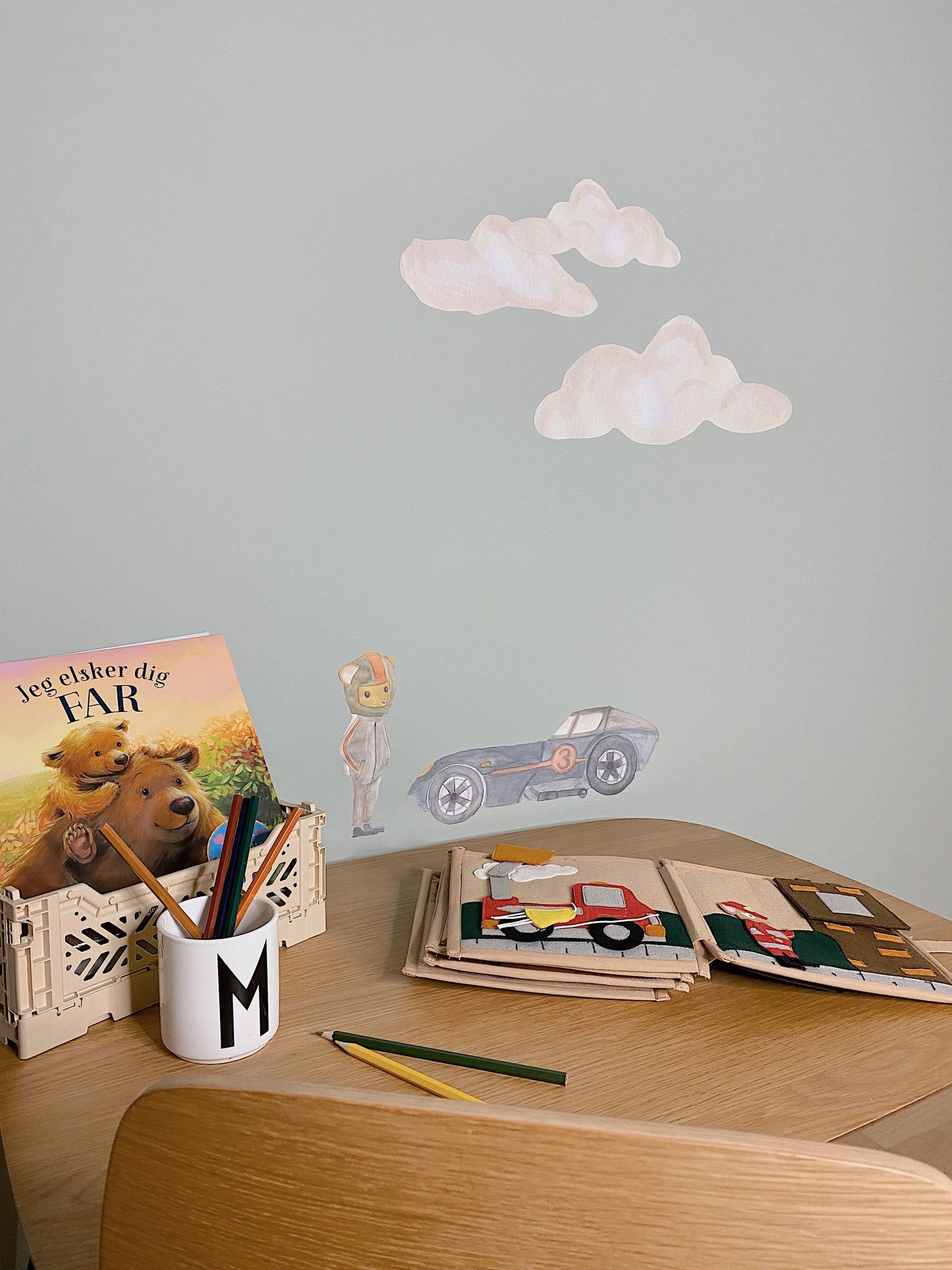 Stickers pared de nubes